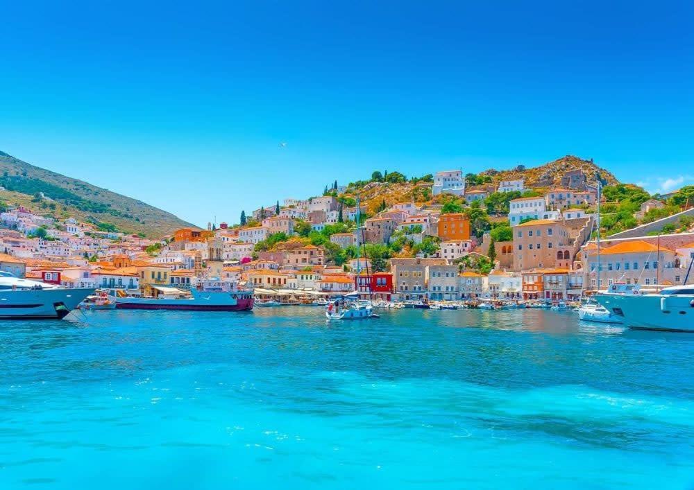 A Sea-Licious Vacation - Chic & Style In Hydra Villa Exterior photo